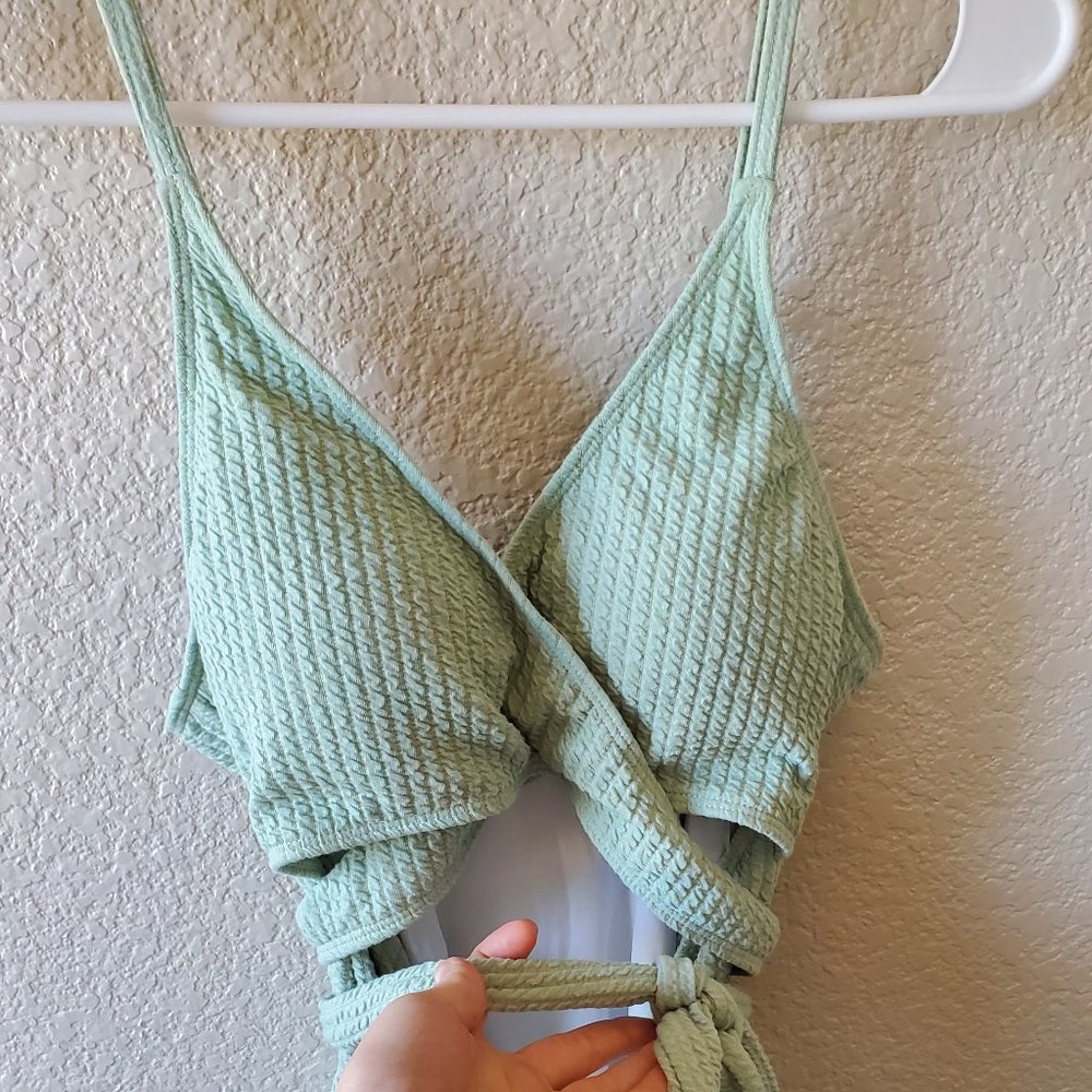 Criss Cross Tie Maternity Bathing Suit